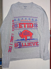 Every Time I Die Sweatshirt Men L Ugly Christmas Pullover ETID Bills Champion