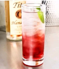 Anchor Hocking Regency 10.5 oz Rim Tempered Zombie / Collins Glass - Set Of 4 