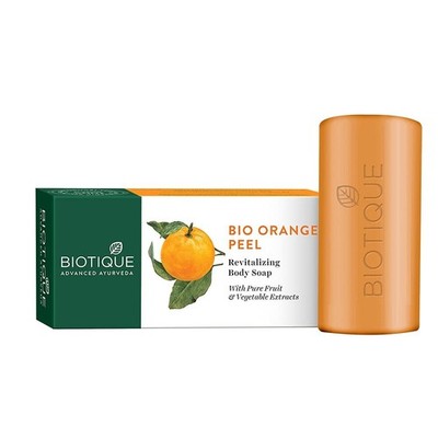 Biotique Bio Orange Peel Revitalizing Body Soap Herbal Exfoliating Cleanser 150g
