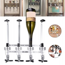 4-fach Spirituosen- & Cocktail-Zapfanlage Wandmontage Bar Zubehör