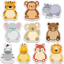 30 Sets Cartoon Animal Sticky Notes Cute Memo 2.76 x 2.36 inch, White