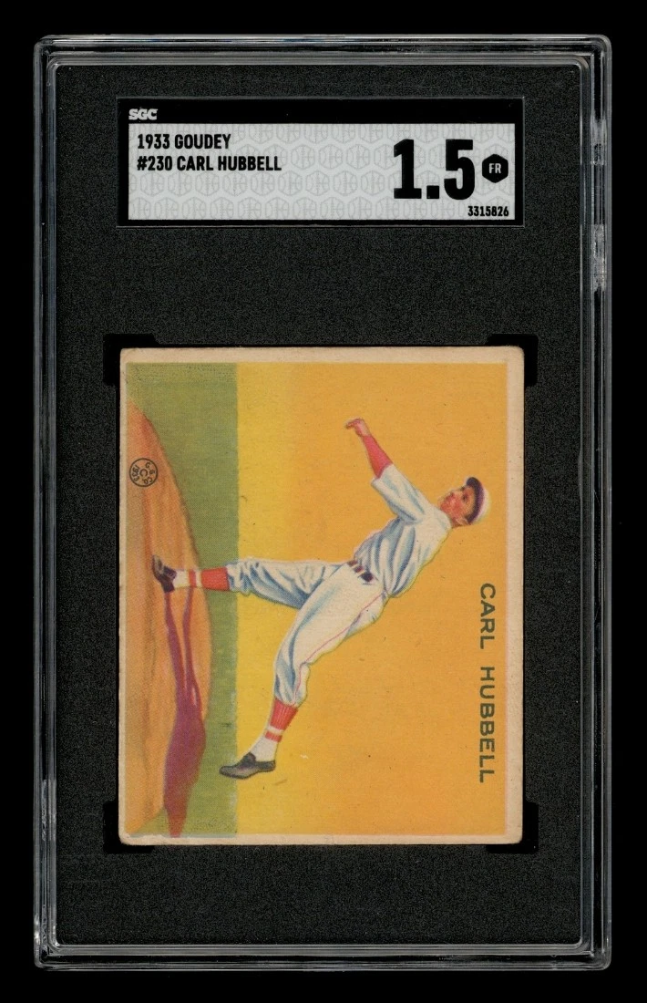 カール・ハッベル　直筆サイン入りポストカード Carl Hubbell 原版棒球体育交易卡和配件| eBay