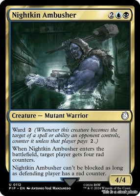 Nightkin Ambusher MTG Universes Beyond: Fallout Uncommon NM Pack Fresh