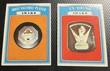 1972 Topps Awards Lot MVP #622 Mid-Grade & CY Young #623 Hi-Grade 2-Card Lot