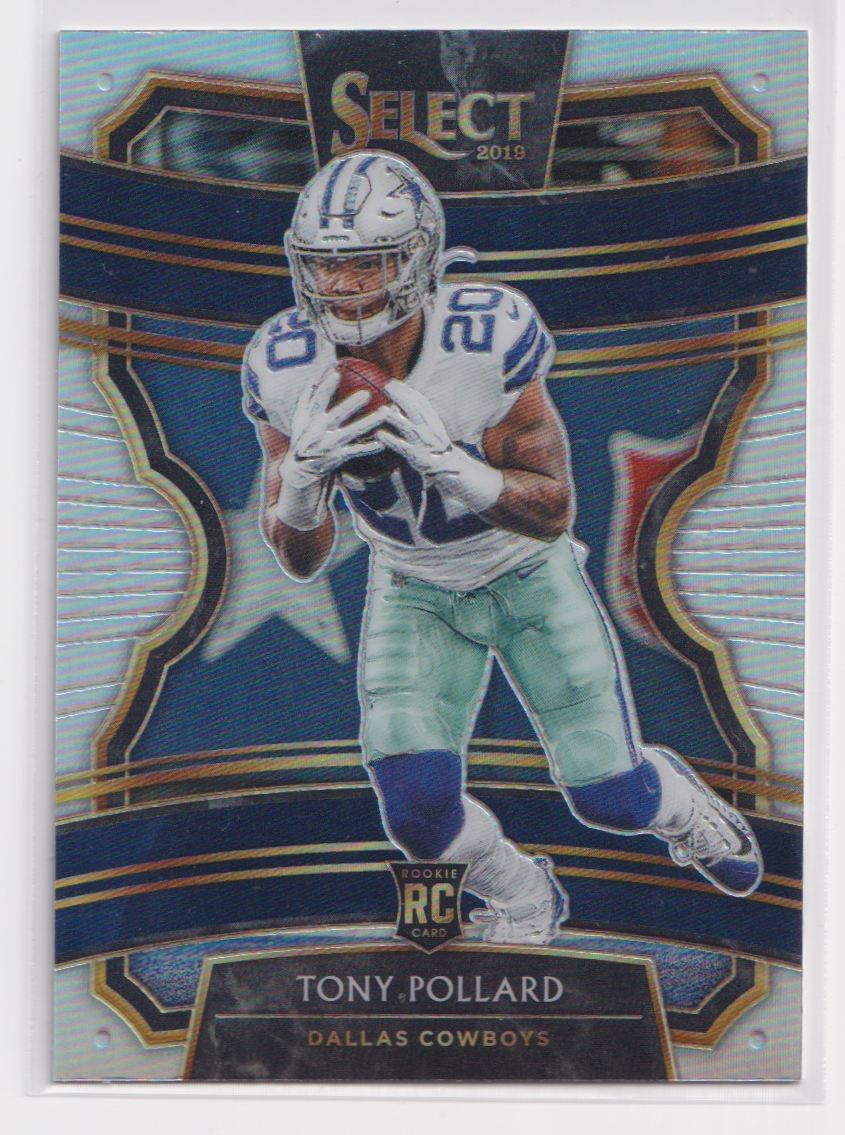 2019 Panini Select Silver Prizm Tony Pollard RC #99
