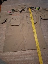 Boy Scouts of America Tan Youth Uniform Shirt Medium Vented