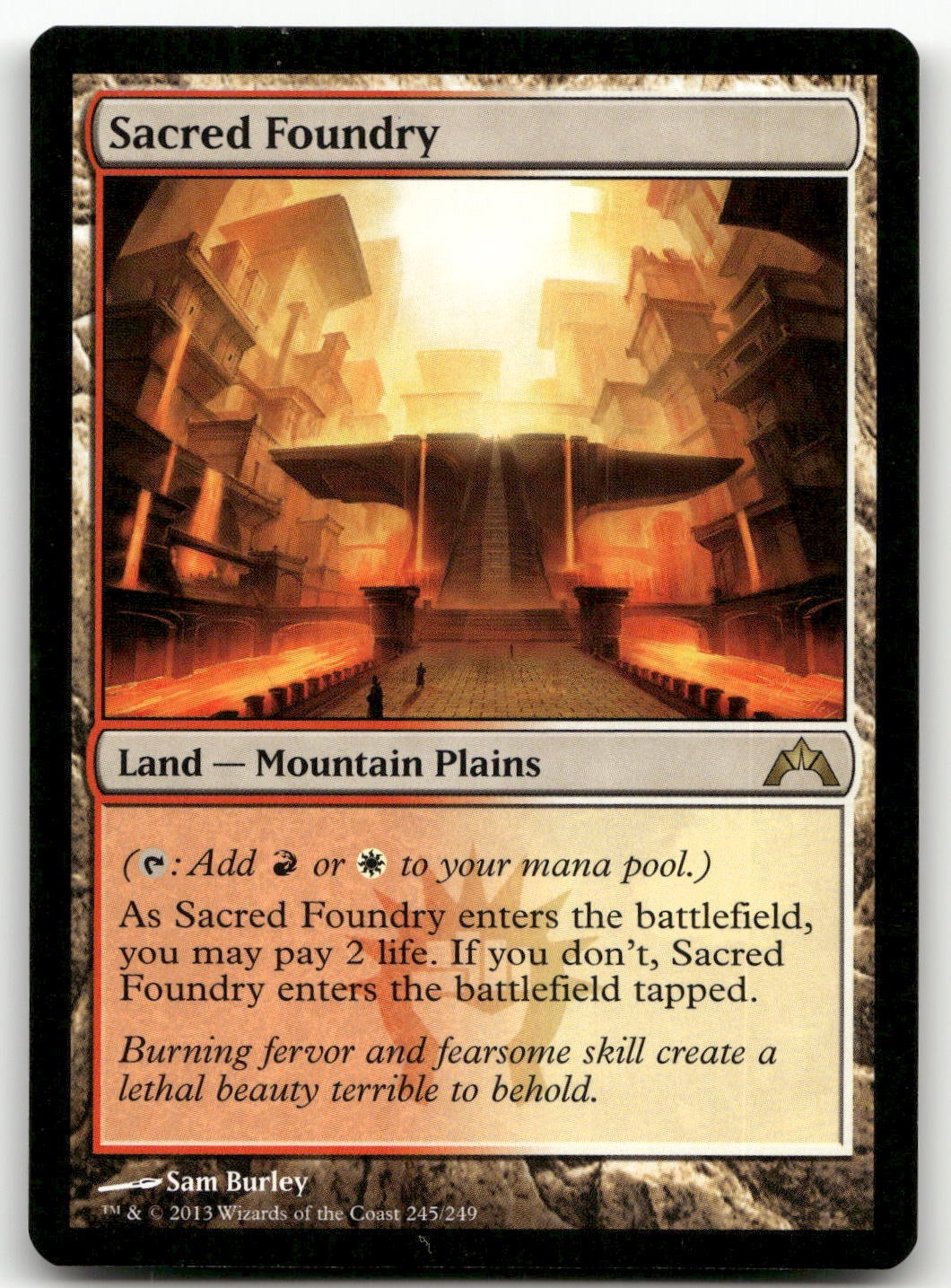 Sacred Foundry #245 (NM) Gatecrash GTC Magic MTG