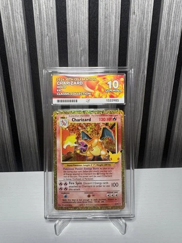 Charizard 4/102 Pokemon 30th Celebration (Classic Collection) Ace Gem Mint 10