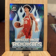 2024-25 Optic Basketball Zaccharie Risacher White Hot Rookies Purple Prizm