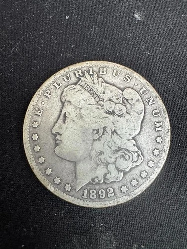 1892-CC Morgan Dollar  FINE Carson City Silver Dollar ~