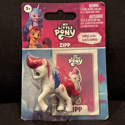My Little Pony Zipp Mini Figure w/ Bonus Card   2  Hasbro Action Figure MLP