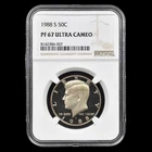 1988 S Kennedy Half Dollar (1964 - Date) Half Dollar NGC PF 67 ULTRA CAMEO #8142