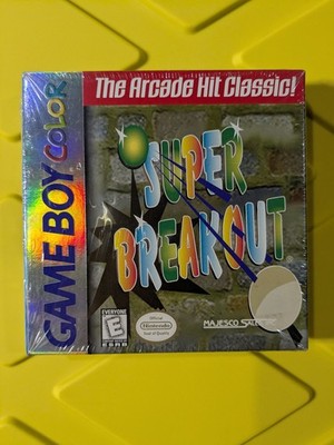 *New & Factory Sealed*  Super Breakout -  Game Boy Color  RARE