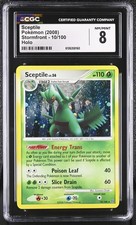 CGC 8 Sceptile 2008 Stormfront 10/100 Holo Pokemon Card
