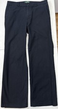 Lauren Ralph Lauren Andover Size 8 Black Stretch Dress Pants Wide Leg Fits 32x29