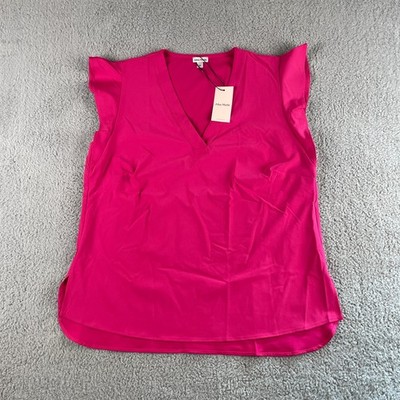 Alba Moda Women's US14 Pink Polyester Viscose Elastane Sleeveless Blouse Top