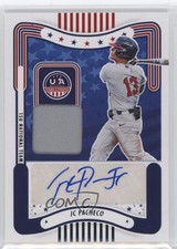2024 Stars and Stripes Materials Signatures JC Pacheco (Blue Ink) Auto tj1