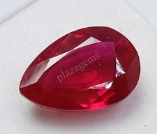 17.35 Carat Natural Red Ruby Pear Shape EGL Certified Loose Gemstone 5DSD
