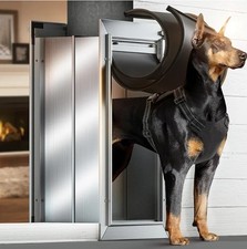 Dog Door for Wall, Large Doggie Door, Heavy Duty Pet Door with All Aluminum,...