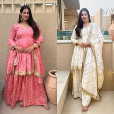 SALWAR KAMEEZ PAKISTANI INDIAN WEDDING PARTY WEAR DRESS BOLLYWOOD SUIT SHARARA