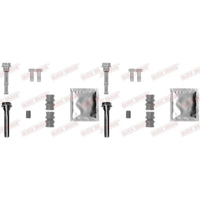 2X QUICK BRAKE FÜHRUNGSHÜLSEN-SATZ BREMSSATTEL HINTEN VORNE passend für ALFA 147