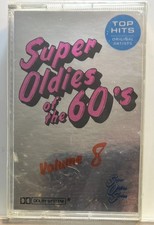 Super Oldies Of The 60's Volume 8 Cassette Tape 1984 Rock Rare  Very Good 