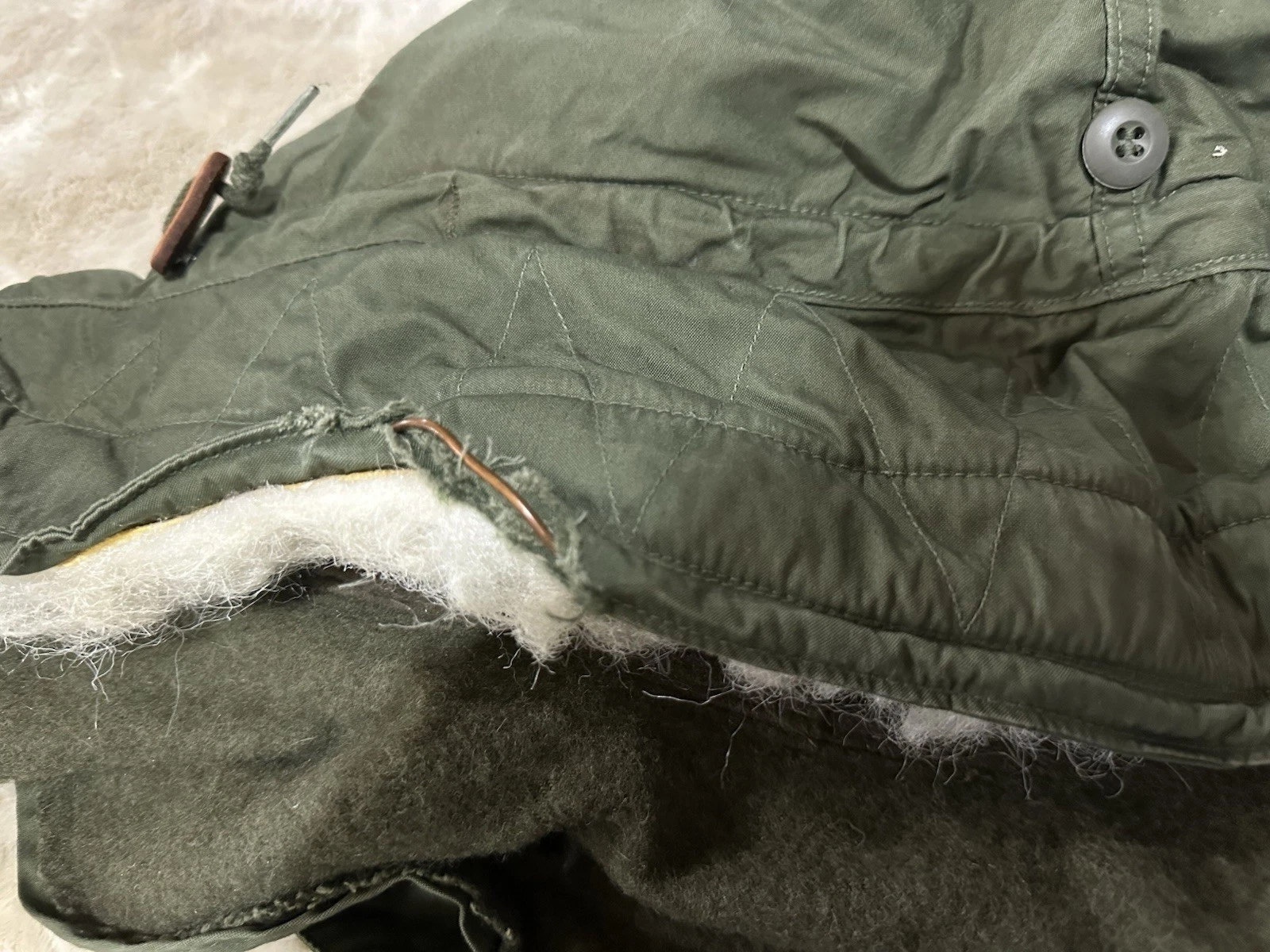 Vintage USGI M-65 Fishtail Parka Shell & Hood w/ Rothco Liner - Size Large image 10