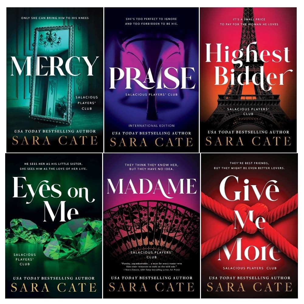 Salacious Players Club Series 6 Books Collection Set by Sara Cate (Praise, Eyes