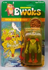 1985 Kenner STAR WARS Ewoks Cartoon KING GORNEESH figure SEALED Dulok MOC toy