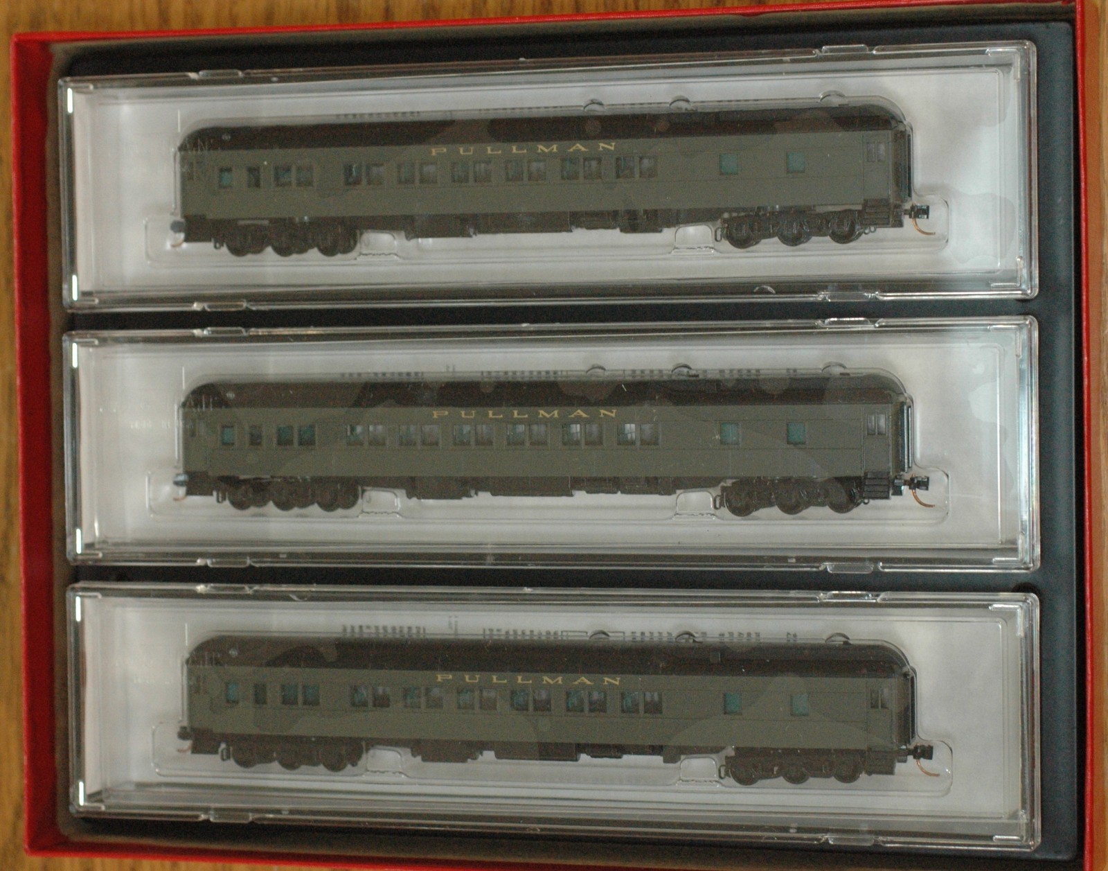 Micro Trains N Scale 3 Car Pack Pullman 12-1 Heavyweight Sleeping Cars Free Ship