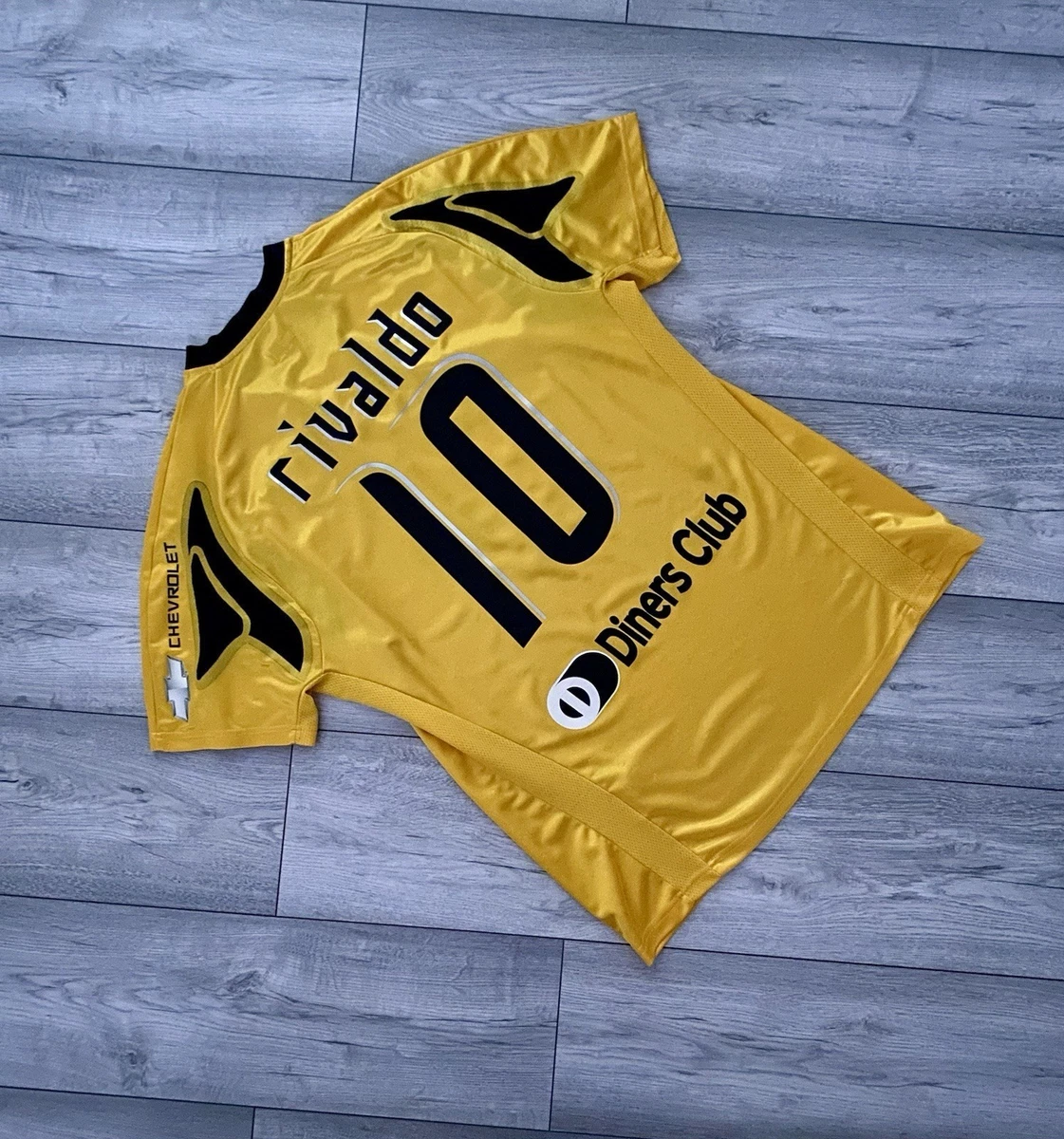 Maillot Vintage AEK Athens FC 2007/08 - Domicile - Puma - Taille M Homme - Jaune