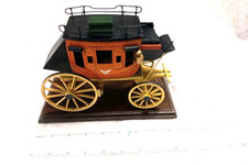 Rare /Vintage Wells Fargo Stagecoach Made and SIGNED By Oscar M. Cortes 1977