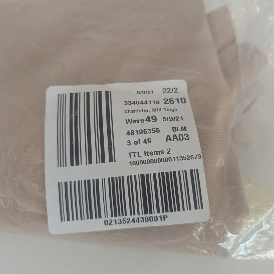 Prendas moldeadoras Chantelle ajustadas y lisas medio muslo nude talla XXL Foto 3 de 4