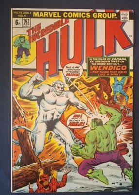Incredible Hulk #162 1973 1st Appearance of Wendigo Pence Copy