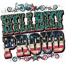Sublimation Print Hillbilly Proud USA Western Ready to Press Paper Heat Transfer