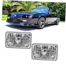Chrome Crystal Semi-Sealed Headlights 4 x WQ-1005 4 x 6-inch square headlight