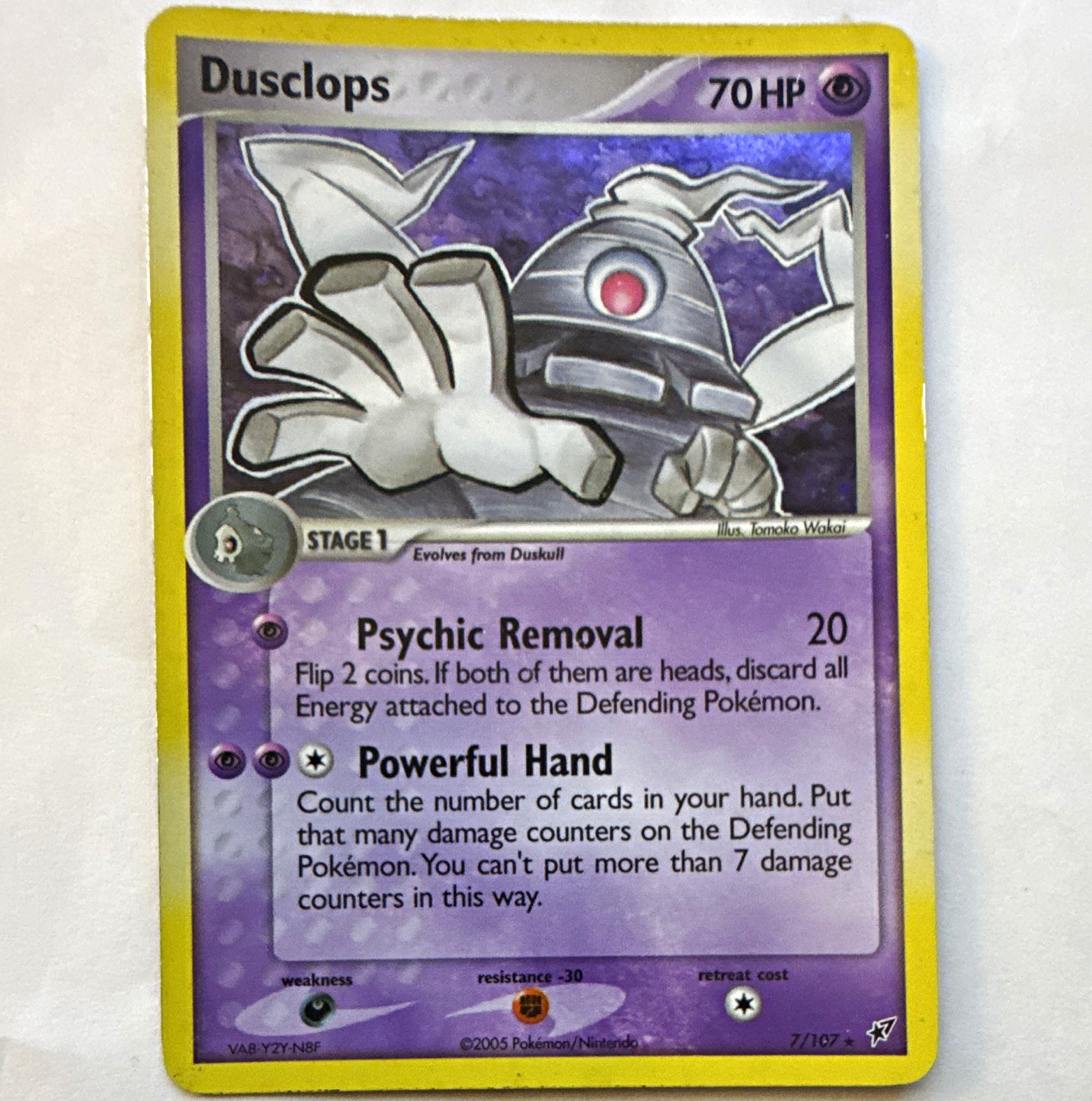 Dusclops 7/107 EX Deoxys Regular Rare Unlimited EN 2005 70 HP Pokemon TCG