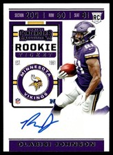 2019 Panini Contenders Olabisi Johnson Rookie Auto Minnesota Vikings #270