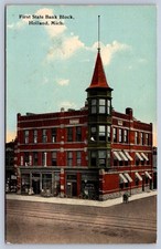 K59/ Holland Michigan Postcard c1910 First St...