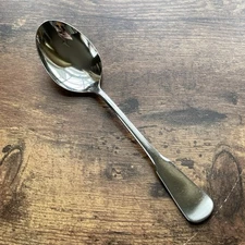 Oneida MINUTE MAN Soup Dinner Soup Spoon Stainless Satin Silverware Flatware