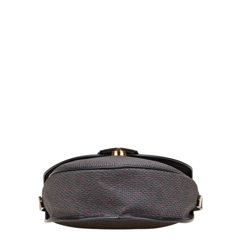 Borsa a tracolla Saint Laurent Ysl Monogram viola pelle nera donna