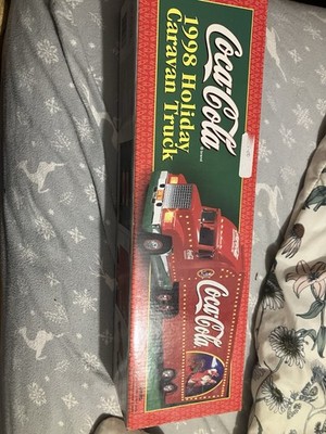 1998 Coca-Cola Vintage Lighted Holiday Caravan Tractor Semi-Truck / With Box