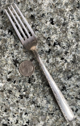 Gorham Camellia 1941 Sterling Silver Flatware Dinner Fork-7.2" Long-46.92 Grams