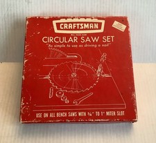 Vintage CRAFTSMAN No. 9-3530 CIRCULAR SAW SET in Original Box made in USA
