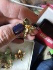 Vintage Monet 4 piece set. signed, 2 pins and clip on earrings.  Fall leaves — photo 4