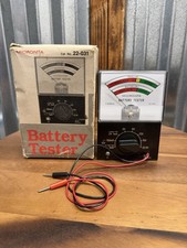 Vintage Radio Shack Micronta Battery Tester 22-031 2 Jewels Analog Meter Boxed