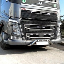 Chrom Edelstahl Mitte Stoßstange Leiste mit LEDs passend für Volvo FH4 2013 - 2021