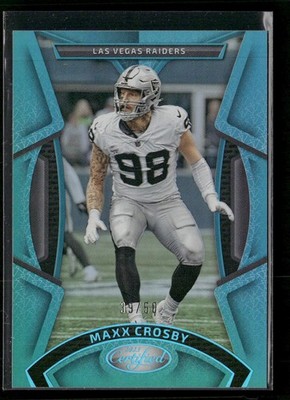 2023 Panini Certified #15 Maxx Crosby Mirror Teal SN #/50