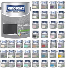 Johnstone's Wall & Ceiling Paint Silk Emulsion Smooth Finish Tin 2.5L All Colors