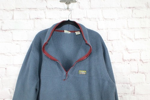 LL Bean Men's Katahdin Gun Metal Sherpa Fleece Pullover Sweater Size XXL - Picture 4 of 8